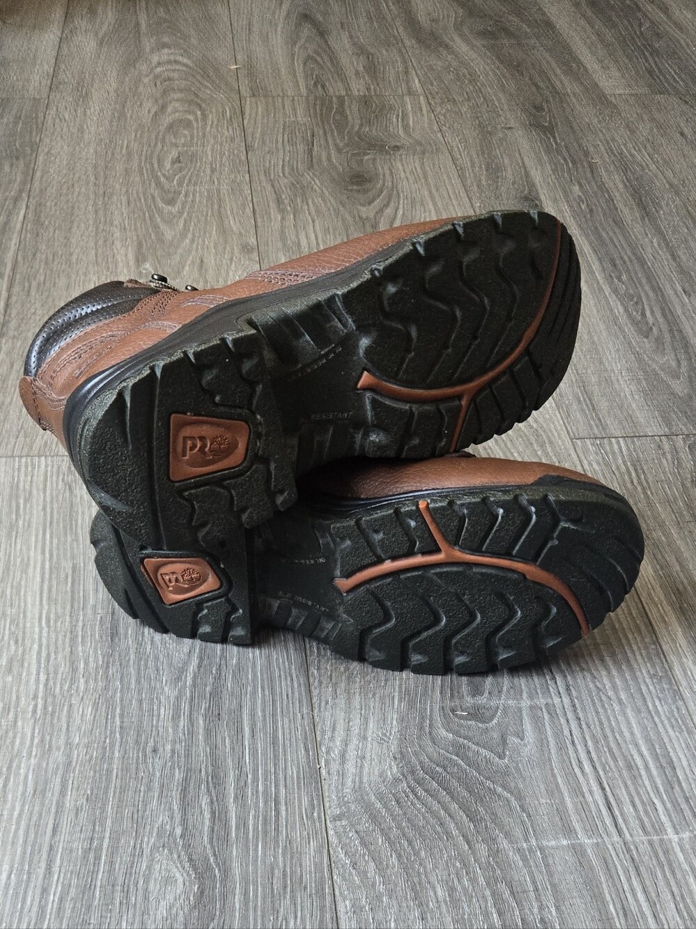 Timberland PRO TiTAN 6” Women’s Work Boots Size 8M Brown Leather Alloy Toe 26388 - Picture 6 of 8
